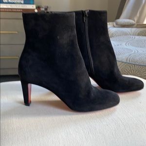 Christian Louboutin black suede boots